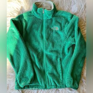 The Northface💫 fuzzy jacket💫green XS
